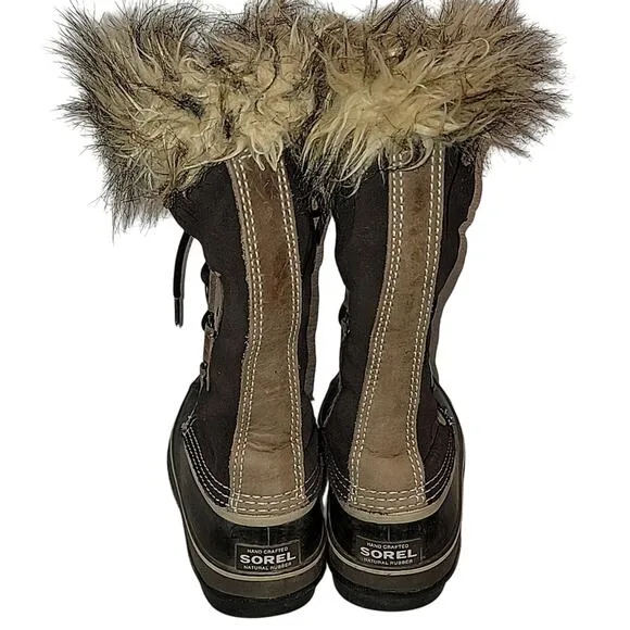 Sorel Joan of Arctic Suede &amp; Faux-Fur Snow Boots, 8