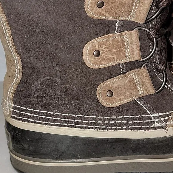 Sorel Joan of Arctic Suede &amp; Faux-Fur Snow Boots, 8