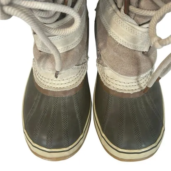 Sorel Joan Of Arctic Boots Women’s Size 8.5 Oxford beige brown Waterproof Snow