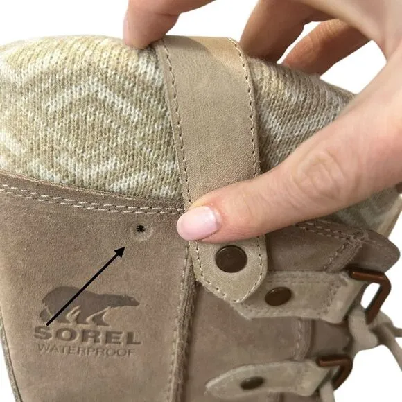 Sorel Joan Of Arctic Boots Women’s Size 8.5 Oxford beige brown Waterproof Snow