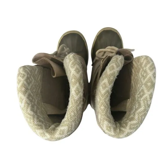 Sorel Joan Of Arctic Boots Women’s Size 8.5 Oxford beige brown Waterproof Snow