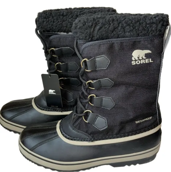 Sorel Men’s 1964 Nylon WP Boot Black 10 NWT