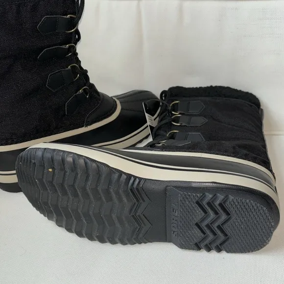 Sorel Men’s 1964 Nylon WP Boot Black 10 NWT