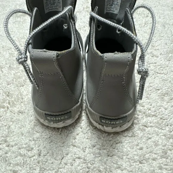 Sorel Out N About Duck Boots Womens Size 7.5 Waterproof Silver / Grey Gray