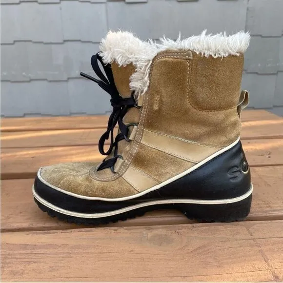 Sorel Tivoli II Womens Winter Snow Boots Size 6 Suede Waterproof NL2089-373