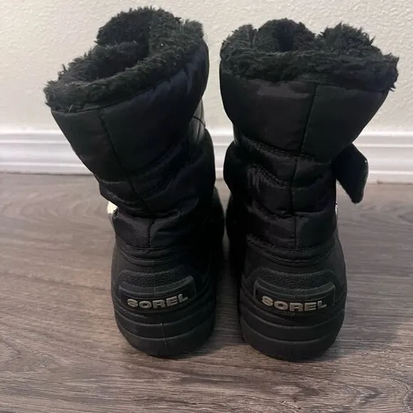 Sorel Toddler Commander Snow Boots in black size 13 unisex