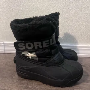 Sorel Toddler Commander Snow Boots in black size 13 unisex