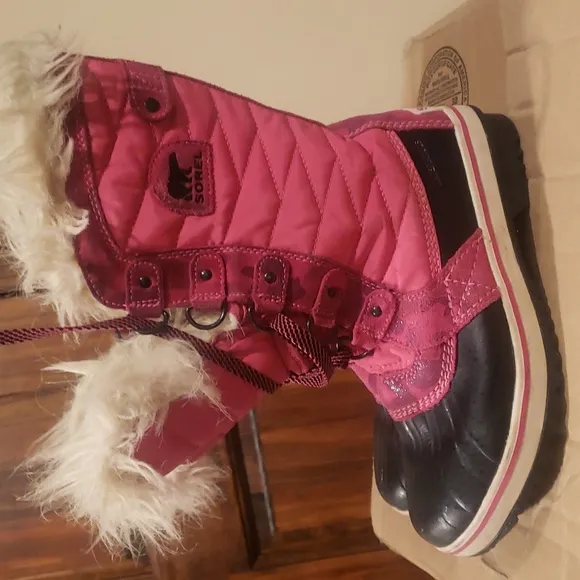 Sorel TOFINO II KIDS girls fur winter snow waterproof 4