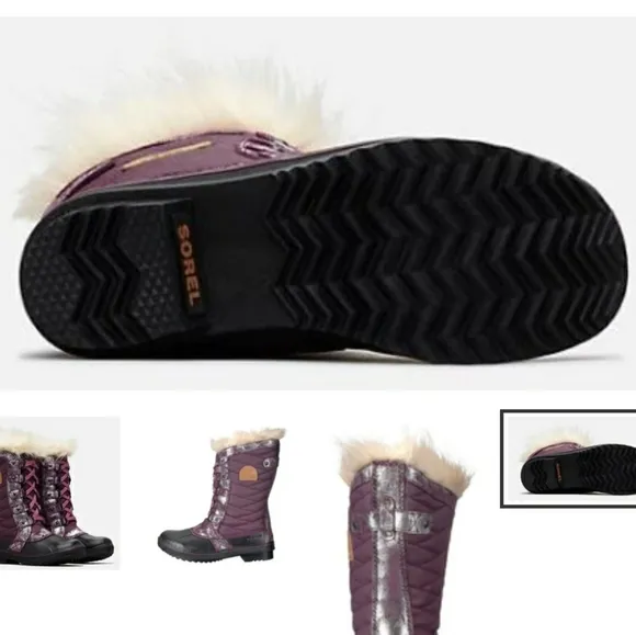 Sorel TOFINO II KIDS girls fur winter snow waterproof 4