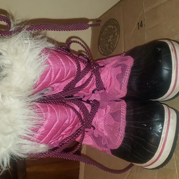 Sorel TOFINO II KIDS girls fur winter snow waterproof 4