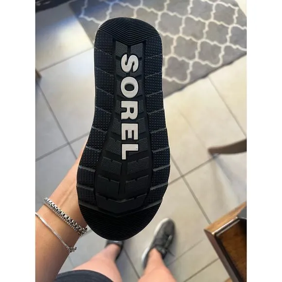 Sorel Uni-sex Whitney Puffy Black Mid Snow Child Rain Boots Kids
