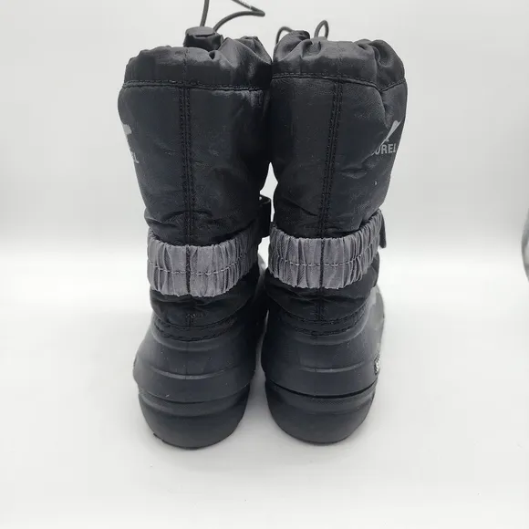 Sorel‎ Unisex-Child Flurry Winter Snow Black Boots Size 13 NEW