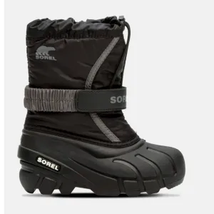 Sorel‎ Unisex-Child Flurry Winter Snow Black Boots Size 13 NEW