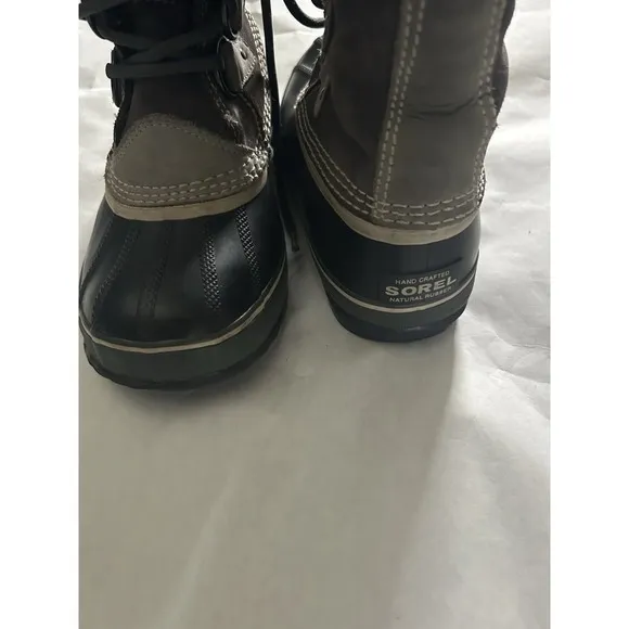 Sorel Womens 6-6.5 Ski Snowboard Joan of Arctic Fur Waterproof Snow Blue Boots