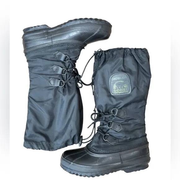 SOREL Womens Snow Lion Boots Sorel CANADA Snowmobile Snow Boots Arctic Size 6
