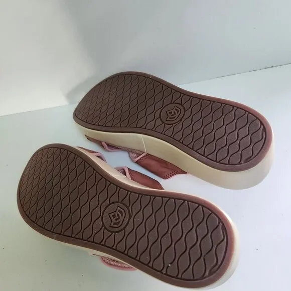 Spence Orthotic Coral Cloud Leather Hook Loop Comfort Sandals Size 7