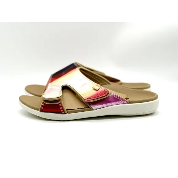 Spenco Sandals Women Size 10D Kholo Monet Sundress Orthotic Slide Adjustable