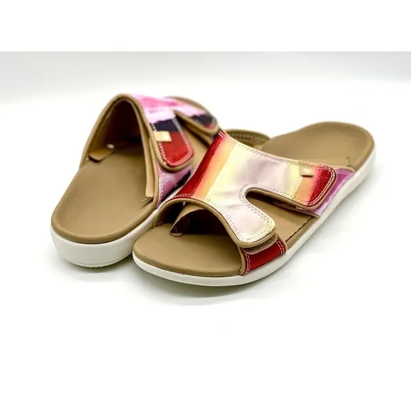 Spenco Sandals Women Size 10D Kholo Monet Sundress Orthotic Slide Adjustable