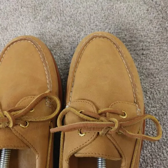 Sperry Gold Cup Boat Shoes Mens Size 13 Brown Tan Leather Slip On Casual