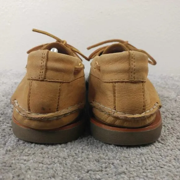 Sperry Gold Cup Boat Shoes Mens Size 13 Brown Tan Leather Slip On Casual