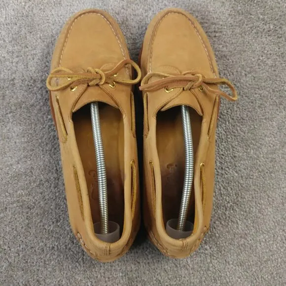 Sperry Gold Cup Boat Shoes Mens Size 13 Brown Tan Leather Slip On Casual