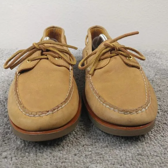 Sperry Gold Cup Boat Shoes Mens Size 13 Brown Tan Leather Slip On Casual