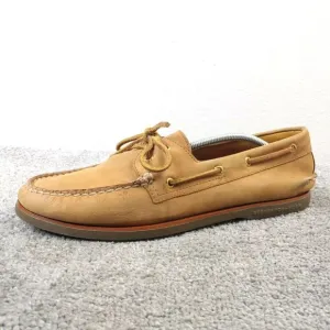 Sperry Gold Cup Boat Shoes Mens Size 13 Brown Tan Leather Slip On Casual