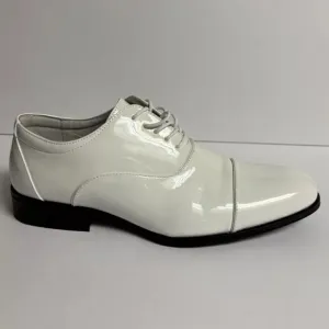 Stacy Adams Men’s Gala, Cap Toe Oxford Dress Shoes White, Size 9 M
