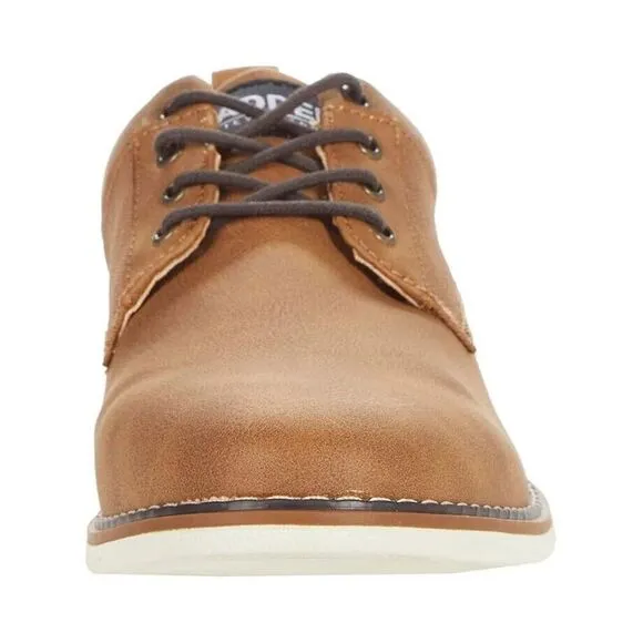 Steve Madden Landen Oxford Men's US 12 Brown Faux Leather Dress Shoes ZPO1908
