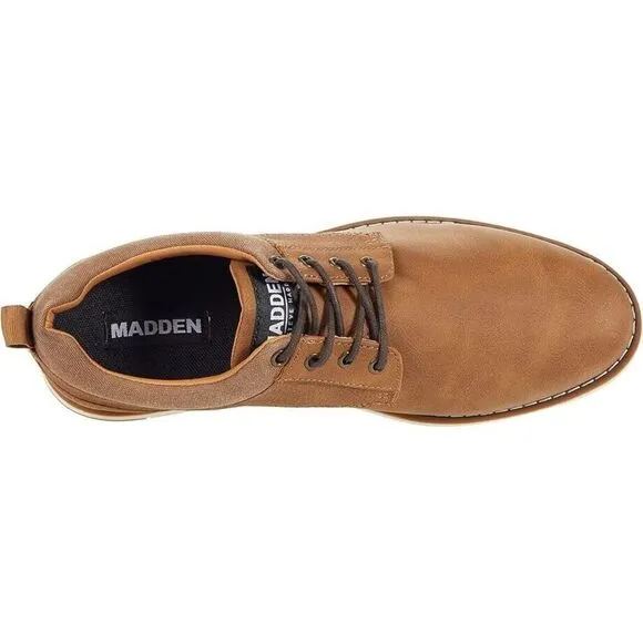 Steve Madden Landen Oxford Men's US 12 Brown Faux Leather Dress Shoes ZPO1908
