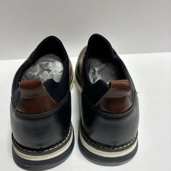 Steve Madden Men’s Lyddon Cognac Oxford Dress Shoes, Size 9.5 M