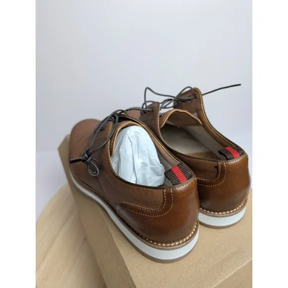 Steve Madden Saverio Casual Oxford Dress Shoes Brown Lace Up Casual Mens 9 New
