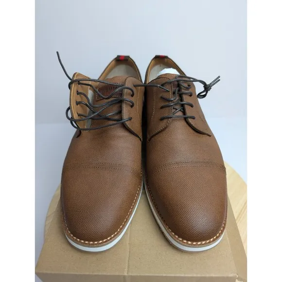 Steve Madden Saverio Casual Oxford Dress Shoes Brown Lace Up Casual Mens 9 New
