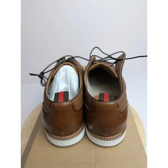 Steve Madden Saverio Casual Oxford Dress Shoes Brown Lace Up Casual Mens 9 New