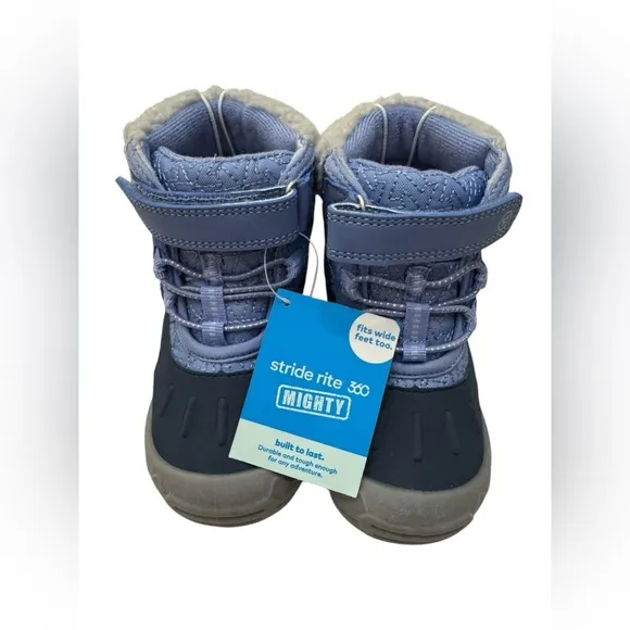 Stride Rite 360 Kids' Nebraska Snow Boot, Navy, 8M Toddler NWT