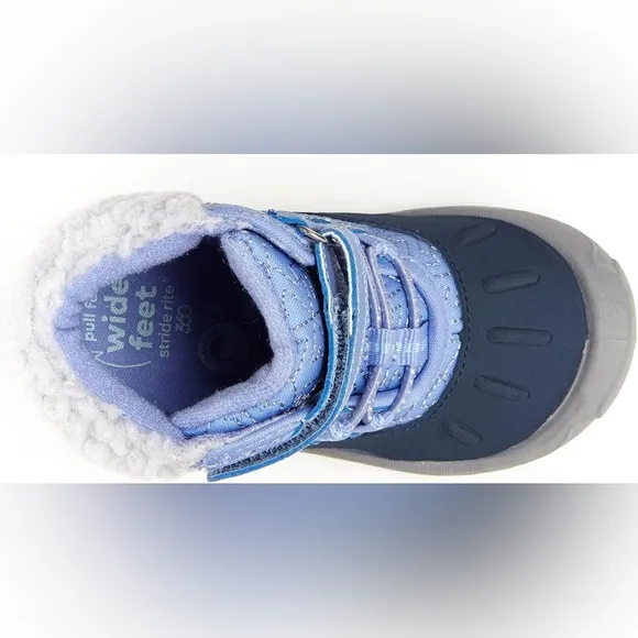 Stride Rite 360 Kids' Nebraska Snow Boot, Navy, 8M Toddler NWT