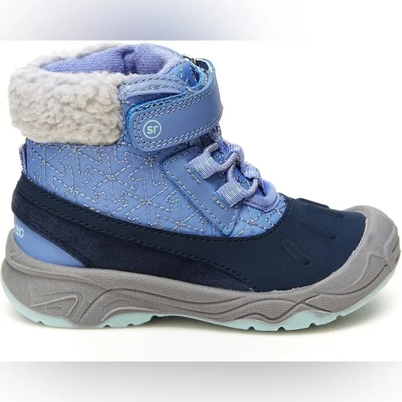 Stride Rite 360 Kids' Nebraska Snow Boot, Navy, 8M Toddler NWT