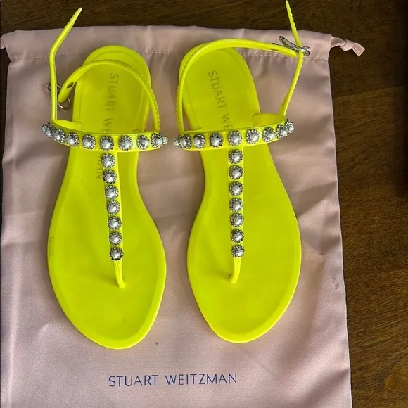 Stuart Weitzman Women's Yellow Sandals