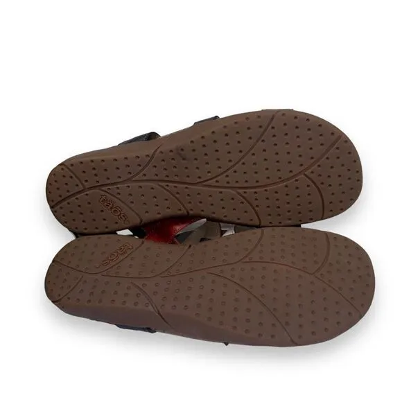 Taos Peace Prize Slide Sandals &quot;Patriot&quot; PEP-13007D Women's 11