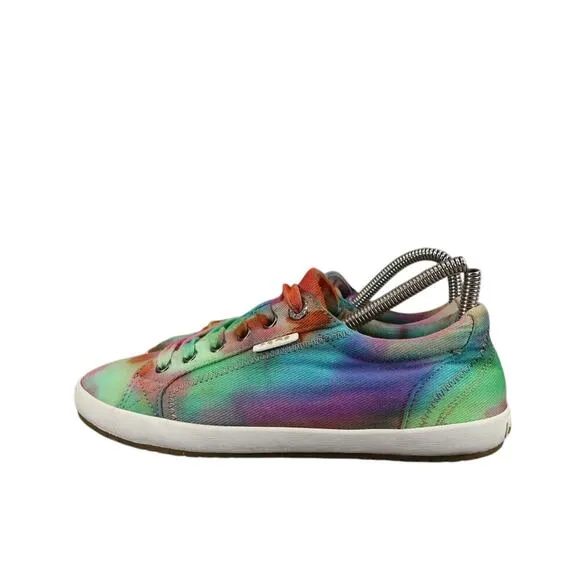 Taos Shoes Womens 7.5 Sneakers Casual Lifestyle Star Tie Dye Trainer Walking Low