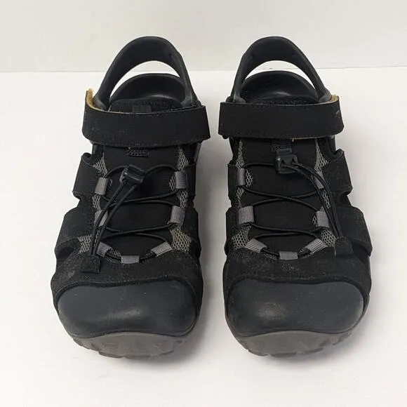 Teva Flintwood Fisherman Sport Sandals, Black, Men's 9