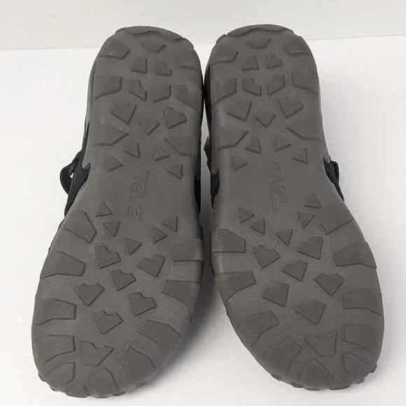 Teva Flintwood Fisherman Sport Sandals, Black, Men's 9
