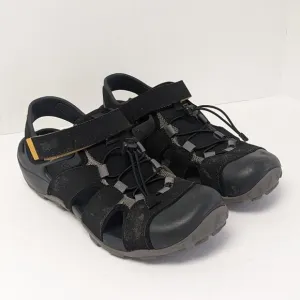 Teva Flintwood Fisherman Sport Sandals, Black, Men's 9