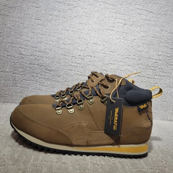 Teva Men's Freeside RR Men's Size US 11 Bison/Tobacco Brown Hiking Leather Boots