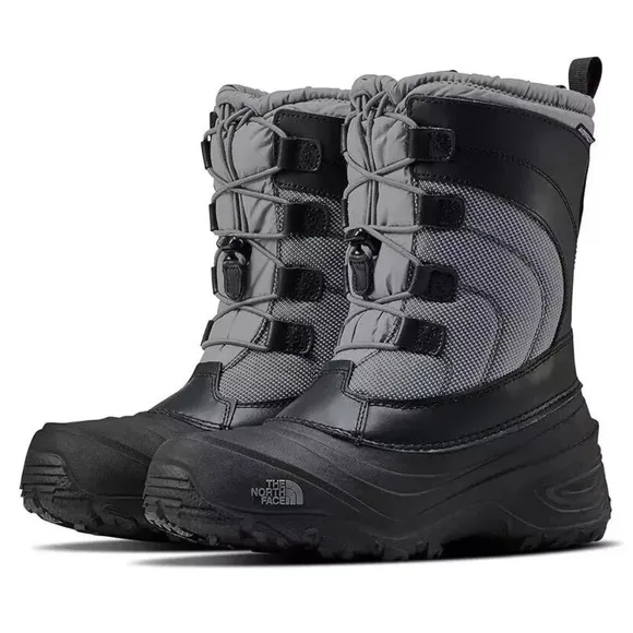 The North Face Alpenglow IV NF0A2T5PG69 Snow Boots Kids 10 Gray Waterproof CG261