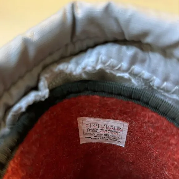 The North Face Alpenglow V Waterproof Gray‎ Black Winter Snow Boots US Size 5
