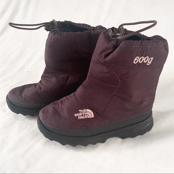 The North Face brown ‘Nuptse boot’ snow boots