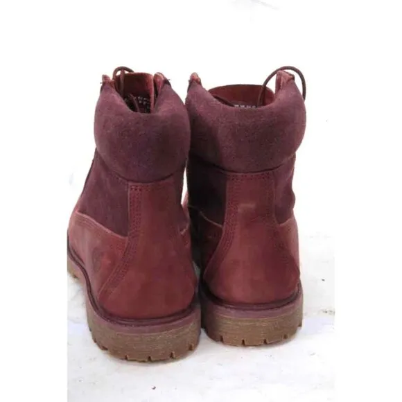 Timberland  6-INCH PREMIUM D-RING WATERPROOF BOOTS hiking boots maroon sz 8