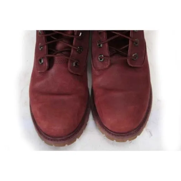 Timberland  6-INCH PREMIUM D-RING WATERPROOF BOOTS hiking boots maroon sz 8