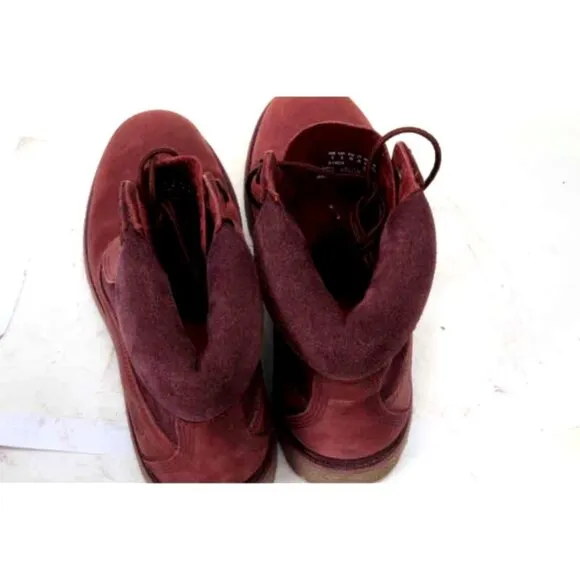 Timberland  6-INCH PREMIUM D-RING WATERPROOF BOOTS hiking boots maroon sz 8